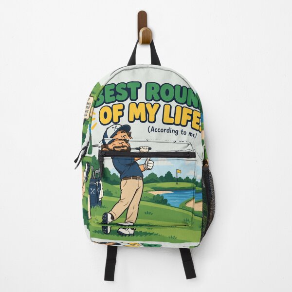 Item preview, Best Round Of My Life According To Me Funny Golf Gift Flat Illustration Shirt Golfer Sticker Golf Lover Gift designed and sold by Fanverse Merchandise.