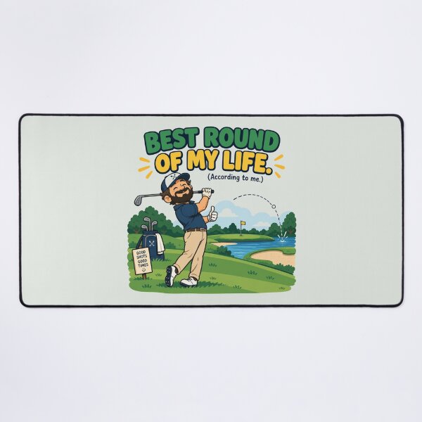 Item preview, Best Round Of My Life According To Me Funny Golf Gift Flat Illustration Shirt Golfer Sticker Golf Lover Gift designed and sold by Fanverse Merchandise.