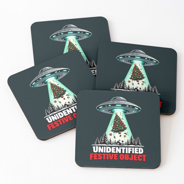 Item preview, UFO abducts Christmas tree – Sci-Fi Christmas humor designed and sold by Infinitee8hirts.
