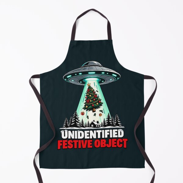 Item preview, UFO abducts Christmas tree – Sci-Fi Christmas humor designed and sold by Infinitee8hirts.