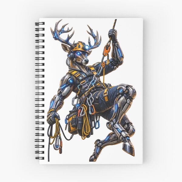 Item preview, Steel Deer Rope Access Technician – Mechanical Industrial Climber designed and sold by SteelCoat Studio.