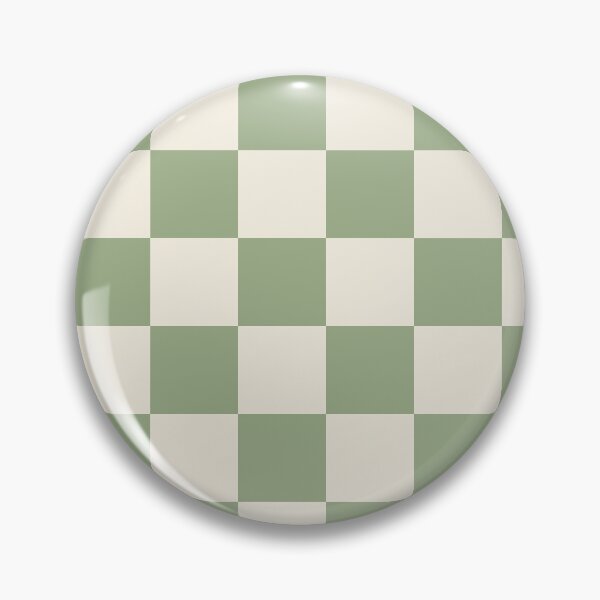 Item preview, Medium Sage Green Checkerboard Pattern Sticker | Soft Cottagecore Checkered Print designed and sold by DColourMuse.