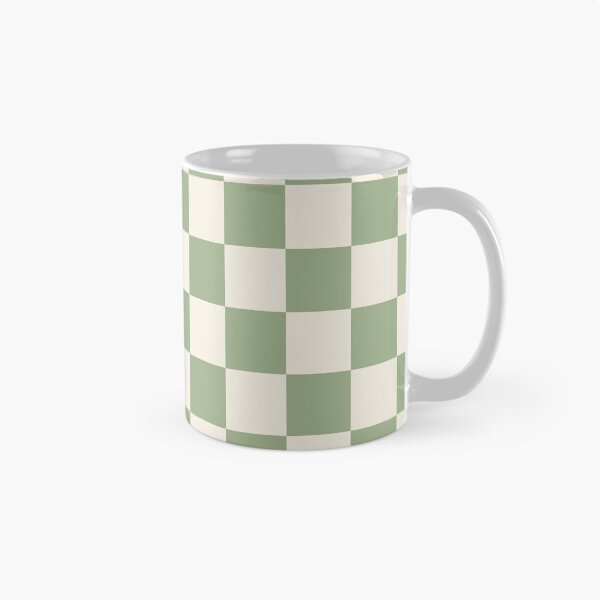 Item preview, Medium Sage Green Checkerboard Pattern Sticker | Soft Cottagecore Checkered Print designed and sold by DColourMuse.