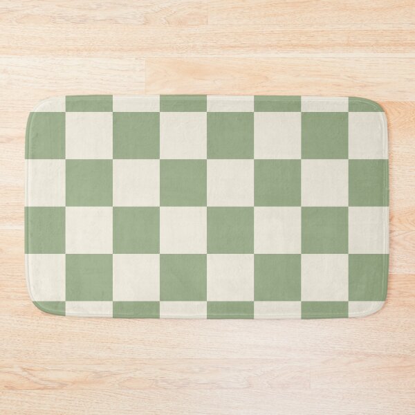 Item preview, Medium Sage Green Checkerboard Pattern Sticker | Soft Cottagecore Checkered Print designed and sold by DColourMuse.