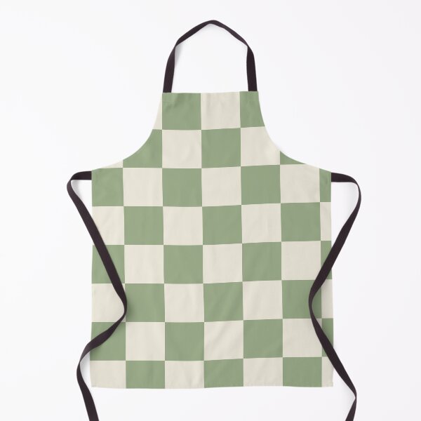 Item preview, Medium Sage Green Checkerboard Pattern Sticker | Soft Cottagecore Checkered Print designed and sold by DColourMuse.
