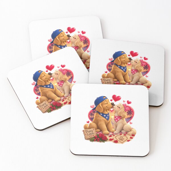 Item preview, Cute Dog Couple Kissing Beach Summer Love Funny Dog Lover Gift designed and sold by kissing Pets.