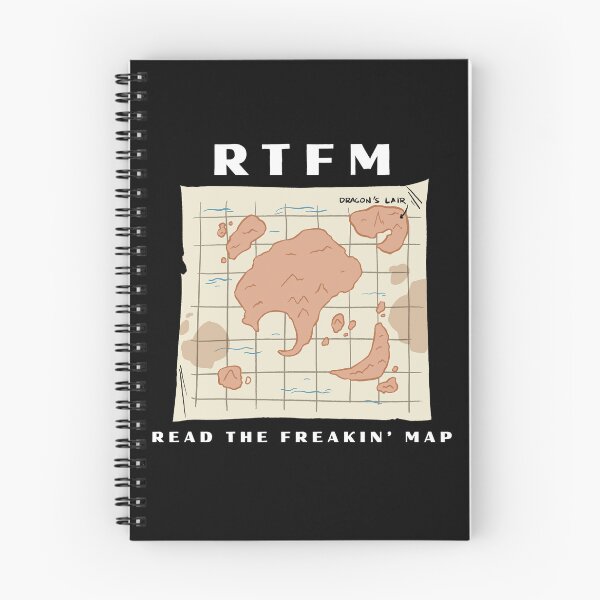 Item preview, RTFM designed and sold by MagicMangoes.