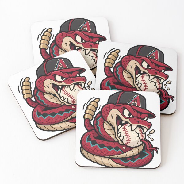 Item preview, Western Diamondback Rattlesnake Baseball – Fierce Snake Sports Mascot designed and sold by tindian.