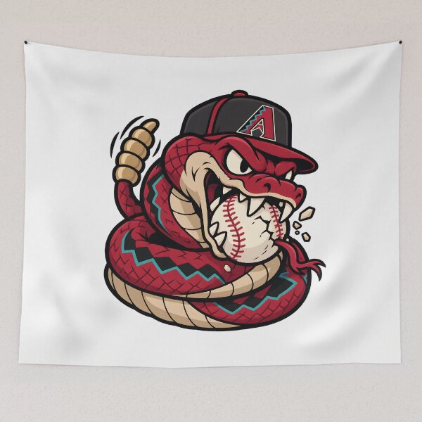 Item preview, Western Diamondback Rattlesnake Baseball – Fierce Snake Sports Mascot designed and sold by tindian.