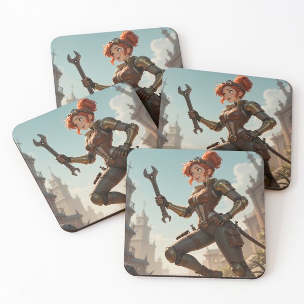 Item preview, Steampunk Mechanic Girl – Redhead Engineer Adventure designed and sold by Killington.