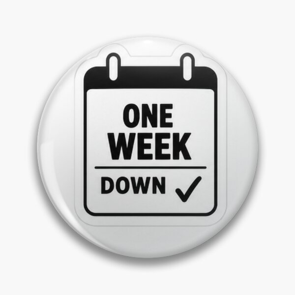 Item preview, One Week Sober Recovery Milestone designed and sold by MagdalenaRulez.