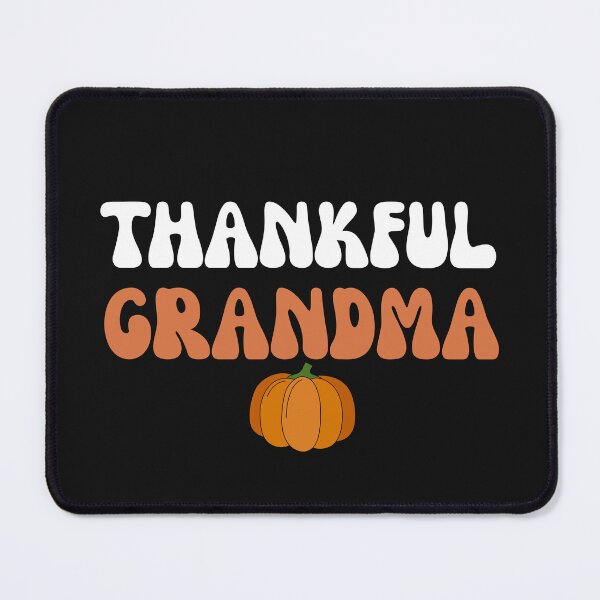 Item preview, Groovy Thankful Grandma Retro Thanksgiving Pumpkin designed and sold by mumchaosdesigns.