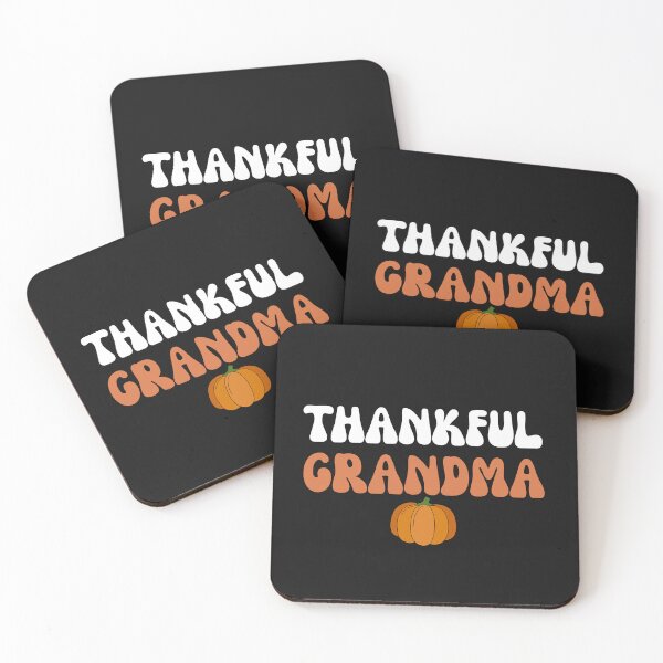 Item preview, Groovy Thankful Grandma Retro Thanksgiving Pumpkin designed and sold by mumchaosdesigns.