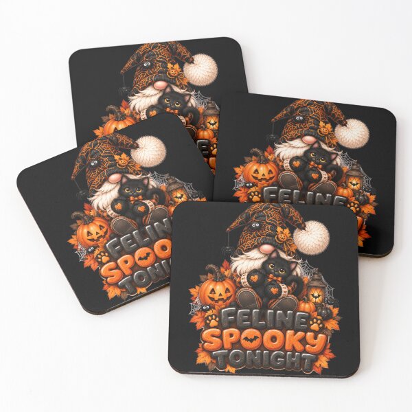 Item preview, Feline Spooky Tonight – Cute Black Cat Halloween Gnome Design designed and sold by Gapanaart.