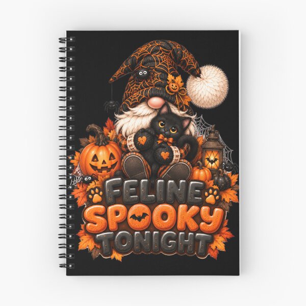 Item preview, Feline Spooky Tonight – Cute Black Cat Halloween Gnome Design designed and sold by Gapanaart.