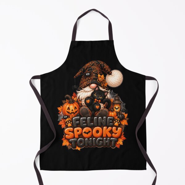 Item preview, Feline Spooky Tonight – Cute Black Cat Halloween Gnome Design designed and sold by Gapanaart.