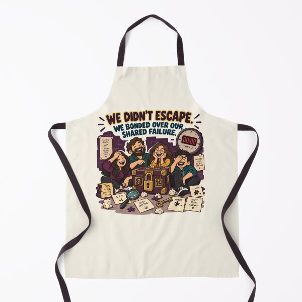 Item preview, We Didn't Escape We Bonded Over Our Shared Failure Funny Escape Room Gift Flat Illustration Shirt Puzzle Sticker Game Night Gift designed and sold by Fanverse Merchandise.