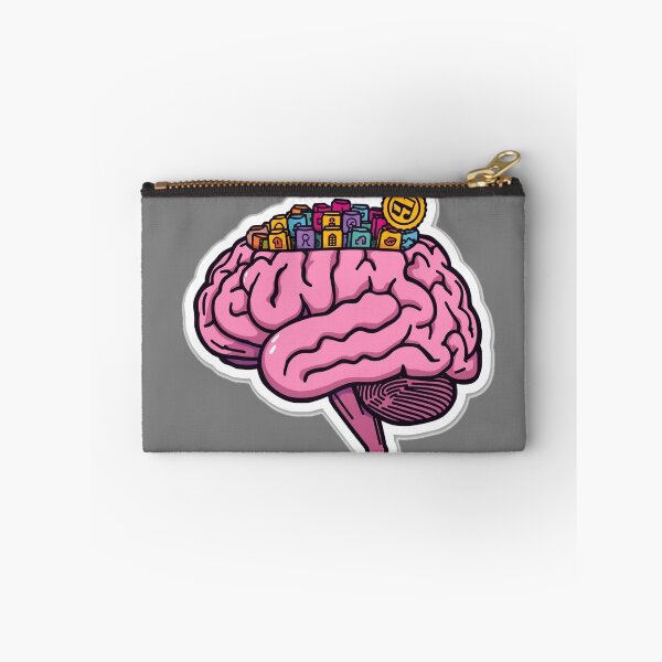 Item preview, Digital Overload Brain – Apps, Distraction & Modern Mind Sticker designed and sold by RobertArt08.