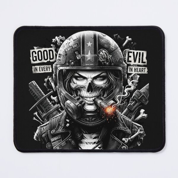Item preview, Monochrome Skull Biker Cigar Helmet designed and sold by Voodoo Store Paranormal Collections.
