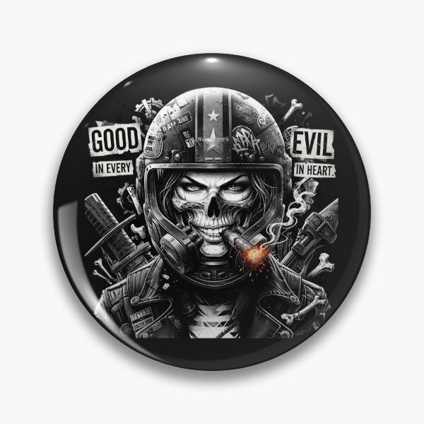 Item preview, Monochrome Skull Biker Cigar Helmet designed and sold by Voodoo Store Paranormal Collections.