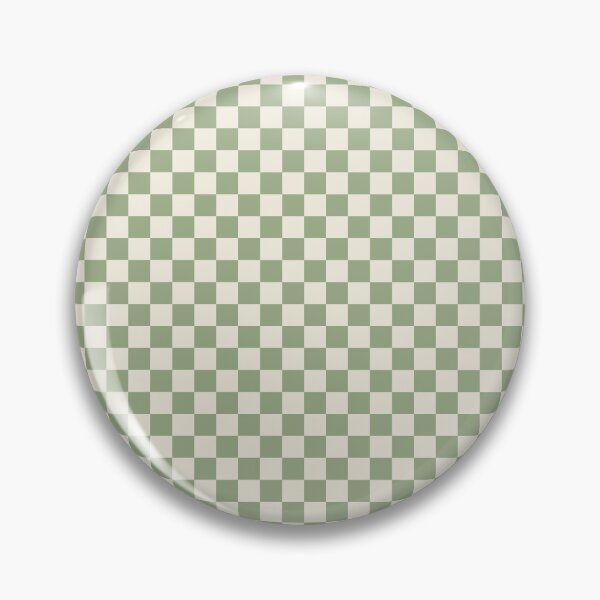 Item preview, XSmall Sage Green Checkerboard Pattern Sticker | Soft Cottagecore Checkered Print designed and sold by DColourMuse.