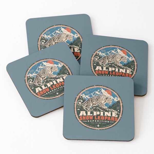 Item preview, Alpine Snow Leopard Expedition Vintage Mountain Badge designed and sold by KakangMudi.