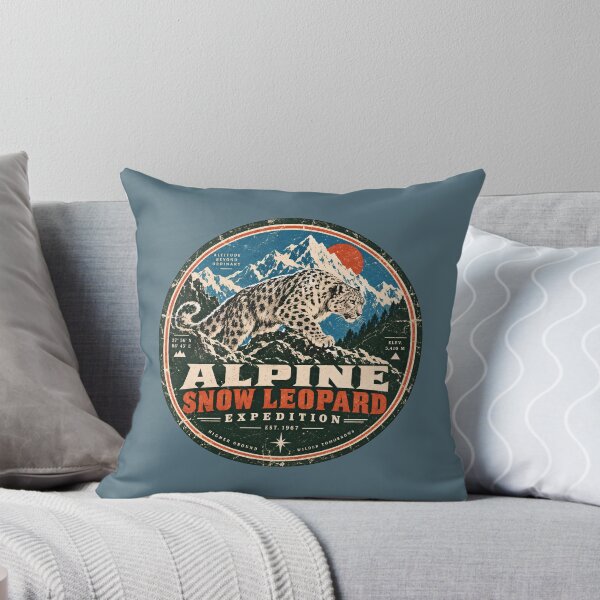 Item preview, Alpine Snow Leopard Expedition Vintage Mountain Badge designed and sold by KakangMudi.
