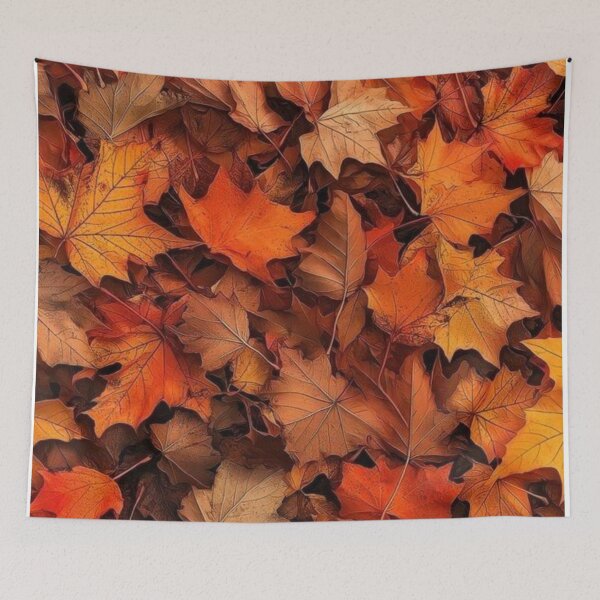 Item preview, Vibrant Autumn Fallen Maple Leaves Pattern — Golden Orange Autumn Foliage Texture designed and sold by LYAN-STORE.