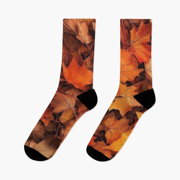 Item preview, Vibrant Autumn Fallen Maple Leaves Pattern — Golden Orange Autumn Foliage Texture designed and sold by LYAN-STORE.