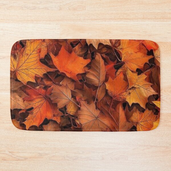 Item preview, Vibrant Autumn Fallen Maple Leaves Pattern — Golden Orange Autumn Foliage Texture designed and sold by LYAN-STORE.