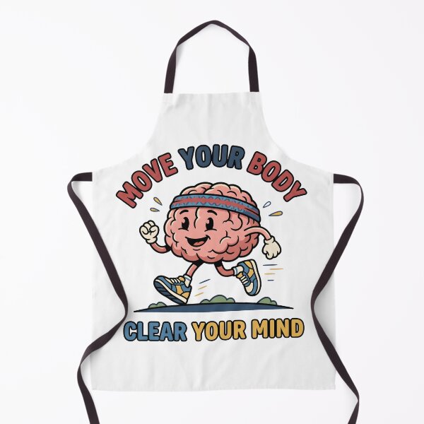 Item preview, Move Your Body Clear Your Mind – Running Motivation Fitness Design designed and sold by StickerNestYou.