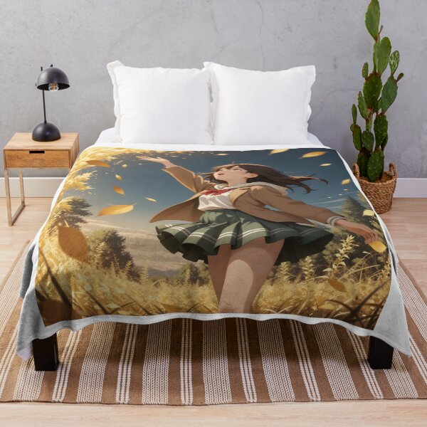 Item preview, Chasing Golden Leaves – Magical Autumn Anime Girl designed and sold by Killington.