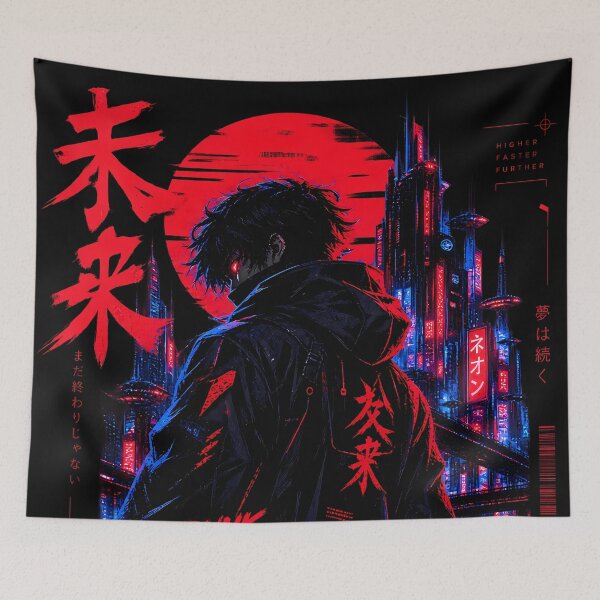 Item preview, Cyberpunk Neon Driver Tokyo Night designed and sold by Ekracreatives.