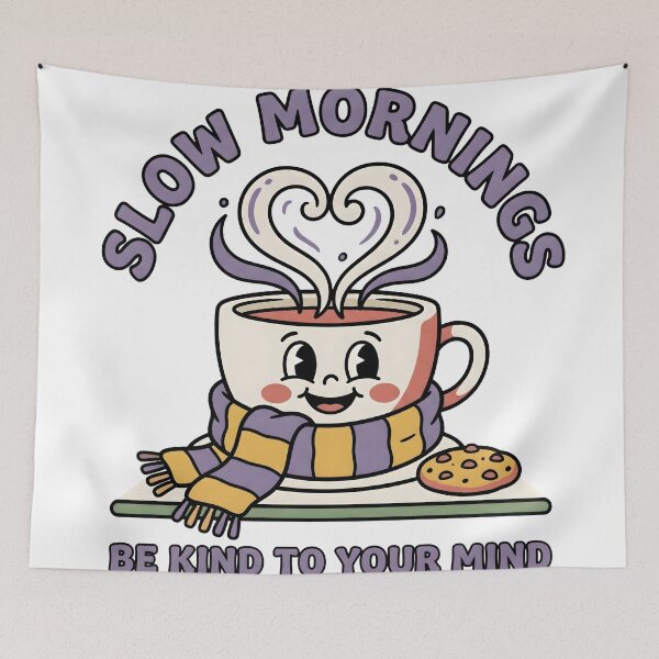 Item preview, Cozy Winter Coffee Illustration – Be Kind to Your Mind designed and sold by StickerNestYou.
