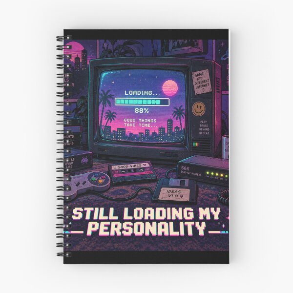 Item preview, Still Loading My Personality Retro 90s CRT Nostalgia Design designed and sold by Fanverse Merchandise.