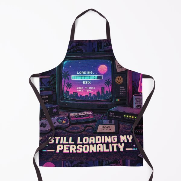 Item preview, Still Loading My Personality Retro 90s CRT Nostalgia Design designed and sold by Fanverse Merchandise.