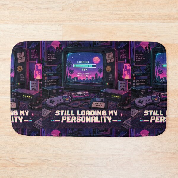 Item preview, Still Loading My Personality Retro 90s CRT Nostalgia Design designed and sold by Fanverse Merchandise.