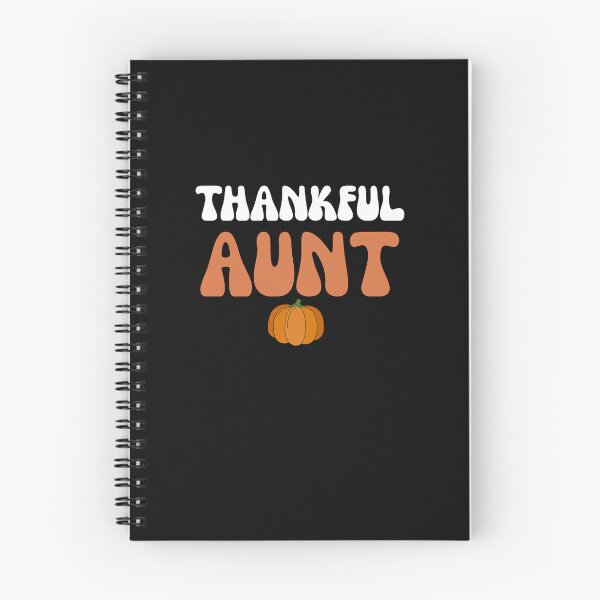 Item preview, Groovy Thankful Aunt Retro Thanksgiving Pumpkin designed and sold by mumchaosdesigns.