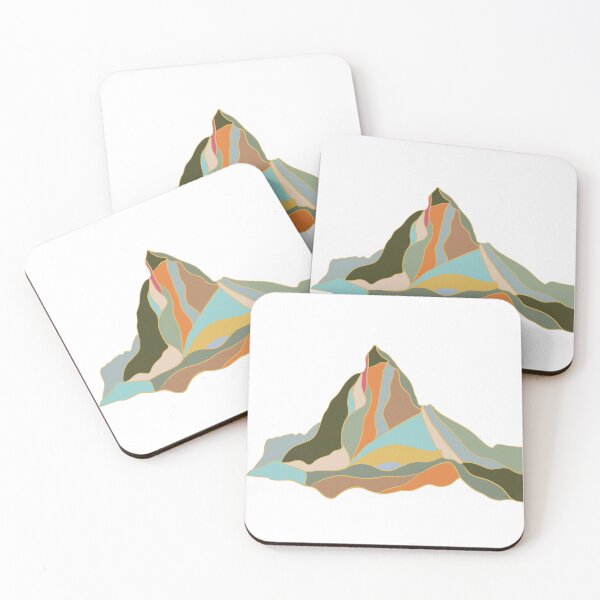 Artikelvorschau, Matterhorn bei Nacht – Geometrische Alpengipfelkunst entworfen und verkauft von iampaulmorris.