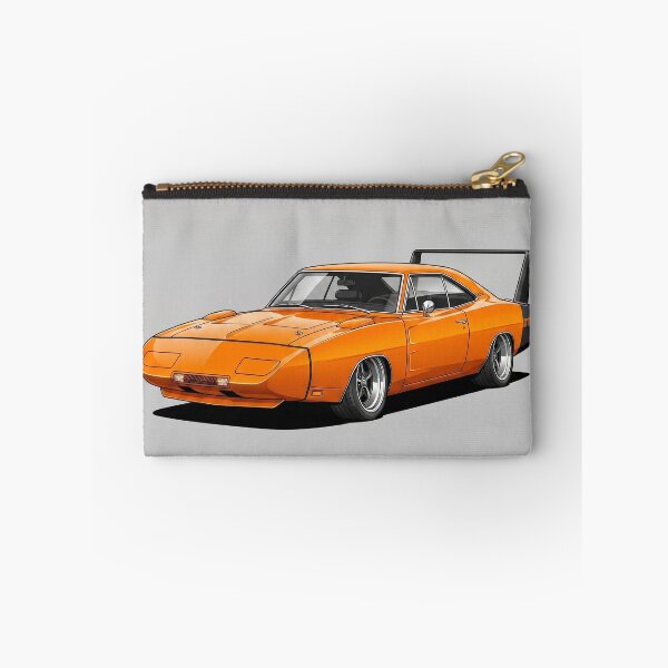 Item preview, Classic 1969 Charger Daytona Orange Muscle Car Illustration designed and sold by Motorline44.