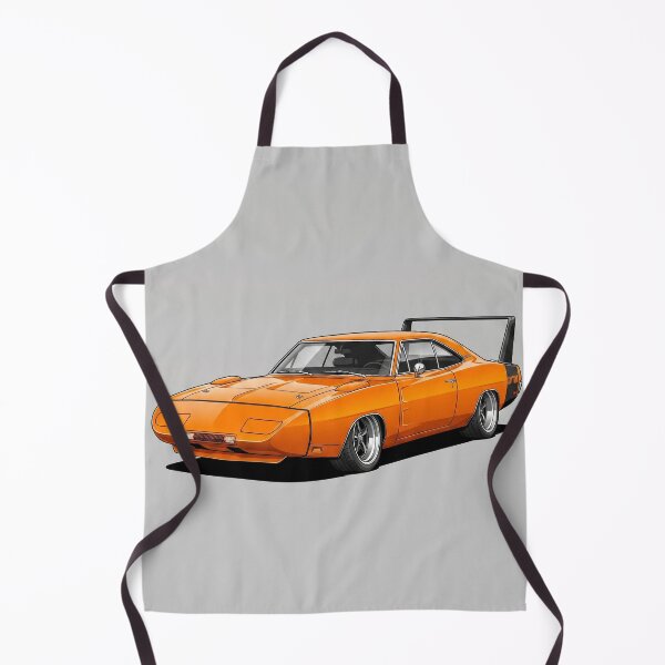 Item preview, Classic 1969 Charger Daytona Orange Muscle Car Illustration designed and sold by Motorline44.