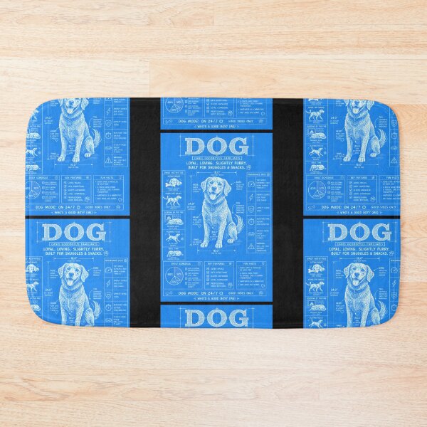 Item preview, Dog Mode On 24/7 Funny Dog Blueprint designed and sold by Genius Geek.