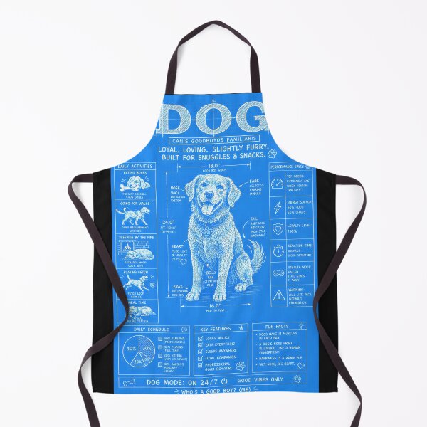 Item preview, Dog Mode On 24/7 Funny Dog Blueprint designed and sold by Genius Geek.