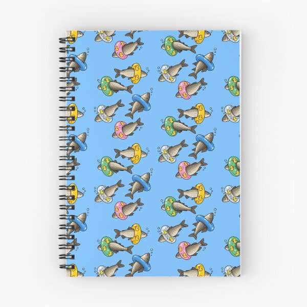 Item preview, Funny Fish Swimming With Rubber Ducks designed and sold by MonkiFlipp.