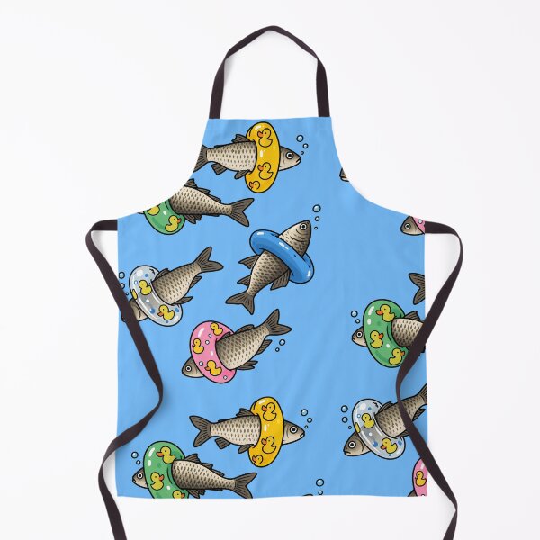 Item preview, Funny Fish Swimming With Rubber Ducks designed and sold by MonkiFlipp.