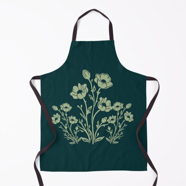 Item preview, Botanical Wildflower Line Art Floral Pattern designed and sold by ​Jyoti Digital Artist.
