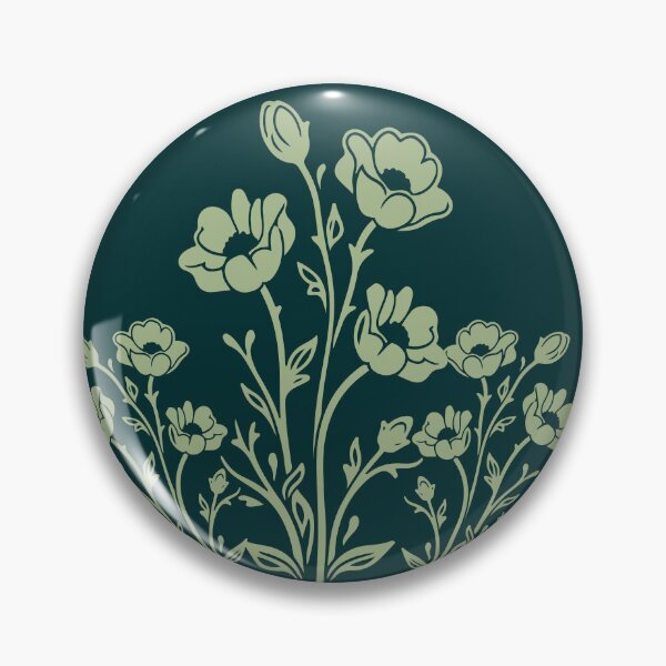 Item preview, Botanical Wildflower Line Art Floral Pattern designed and sold by ​Jyoti Digital Artist.