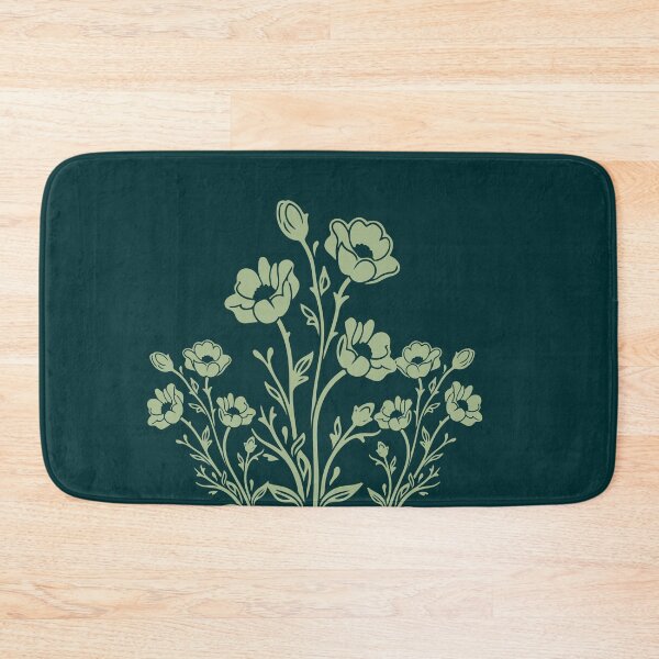 Item preview, Botanical Wildflower Line Art Floral Pattern designed and sold by ​Jyoti Digital Artist.