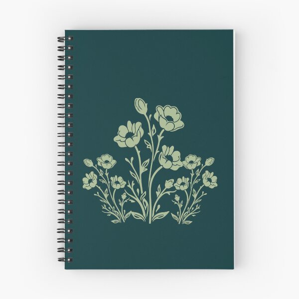 Item preview, Botanical Wildflower Line Art Floral Pattern designed and sold by ​Jyoti Digital Artist.