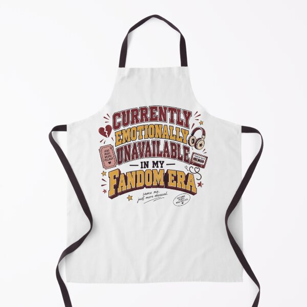 Item preview, Currently Emotionally Unavailable In My Fandom Era Funny Typography designed and sold by Fanverse Merchandise.